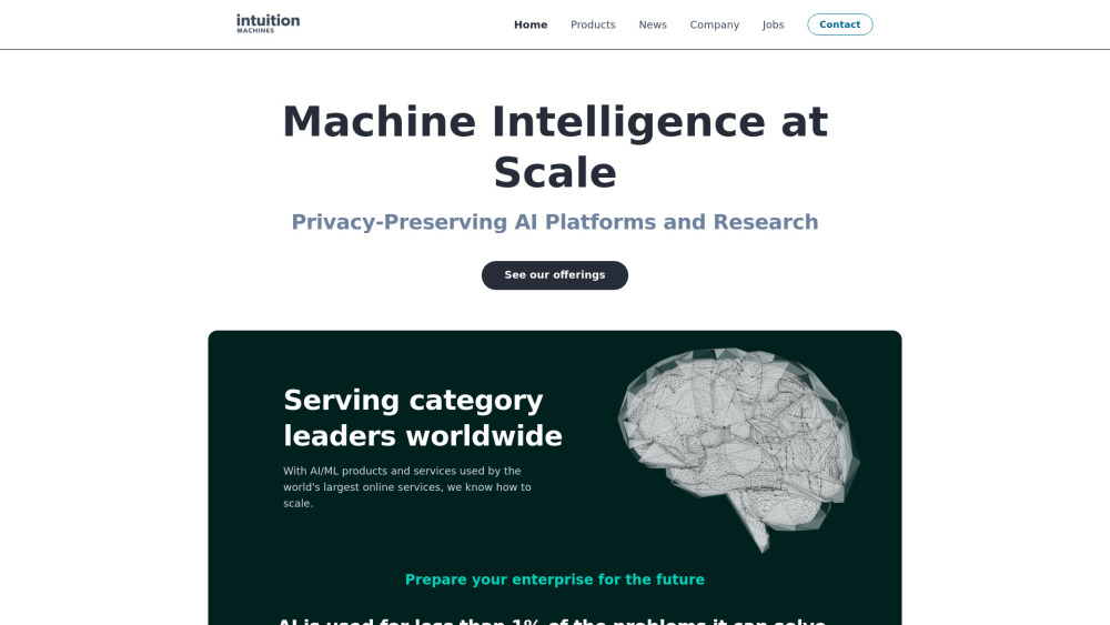 Intuition Machines, Privacy-Preserving AI/ML Leader