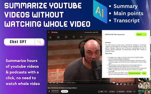 AI Video Summarizer - Chrome Extension