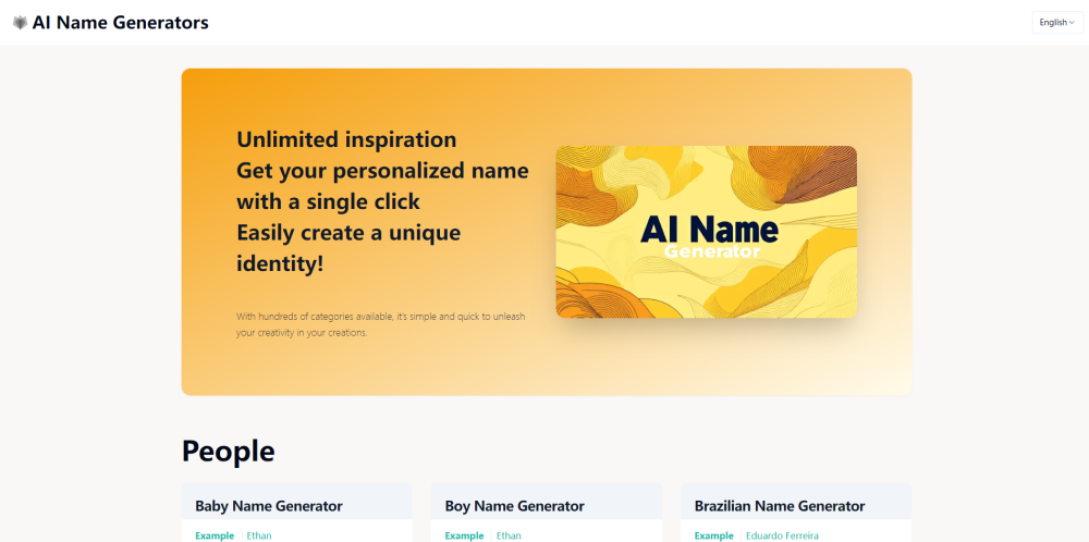 AI Names Generator