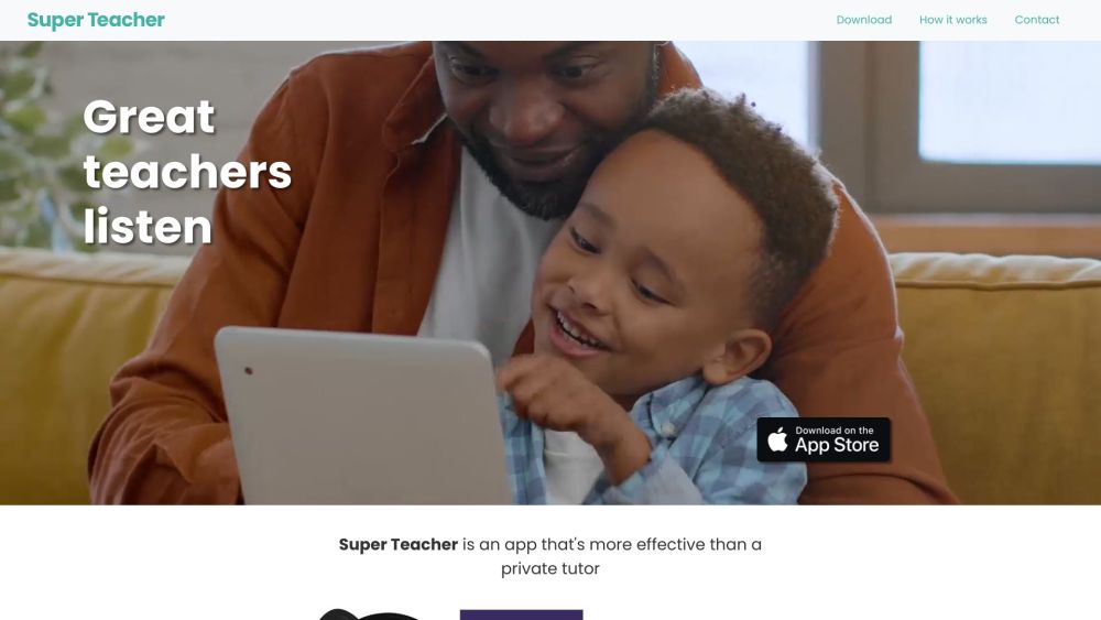 Super Teacher Website screenshot