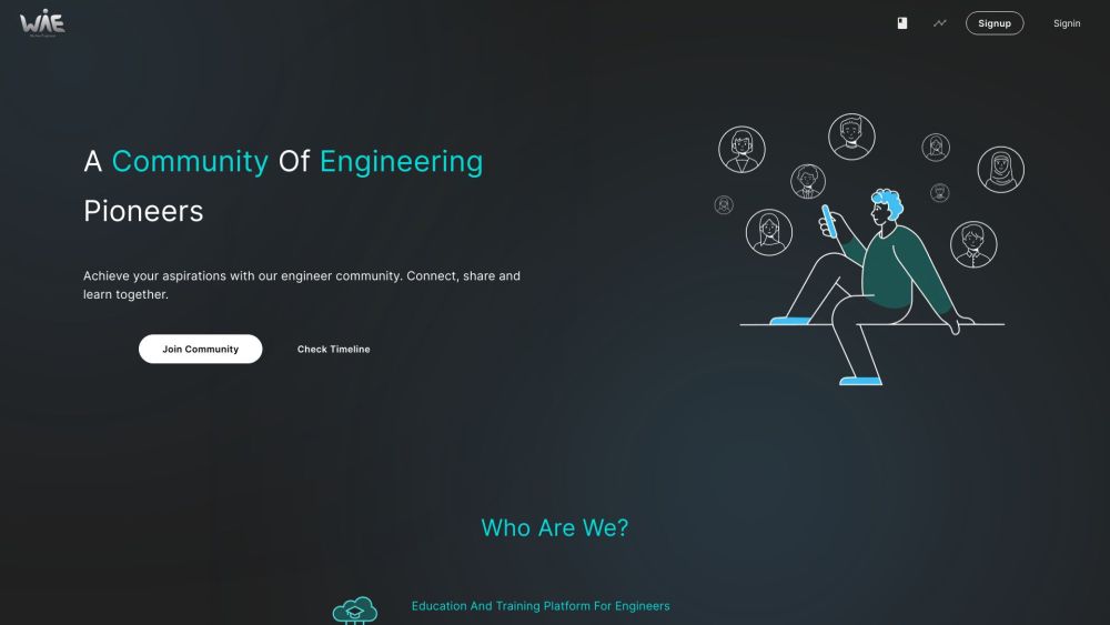 We Are Engineer Website screenshot