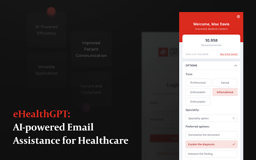 eHealthGPT - Chrome Extension