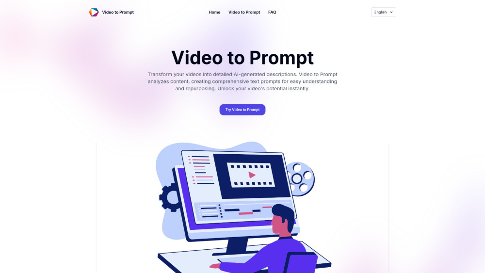 Video to Prompt Website screenshot