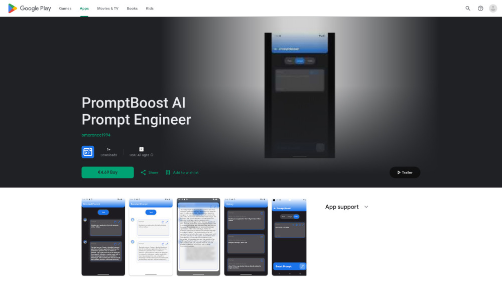 PromptBoost AI Website screenshot