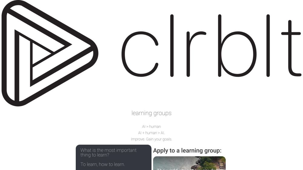 CLRBLT Website screenshot