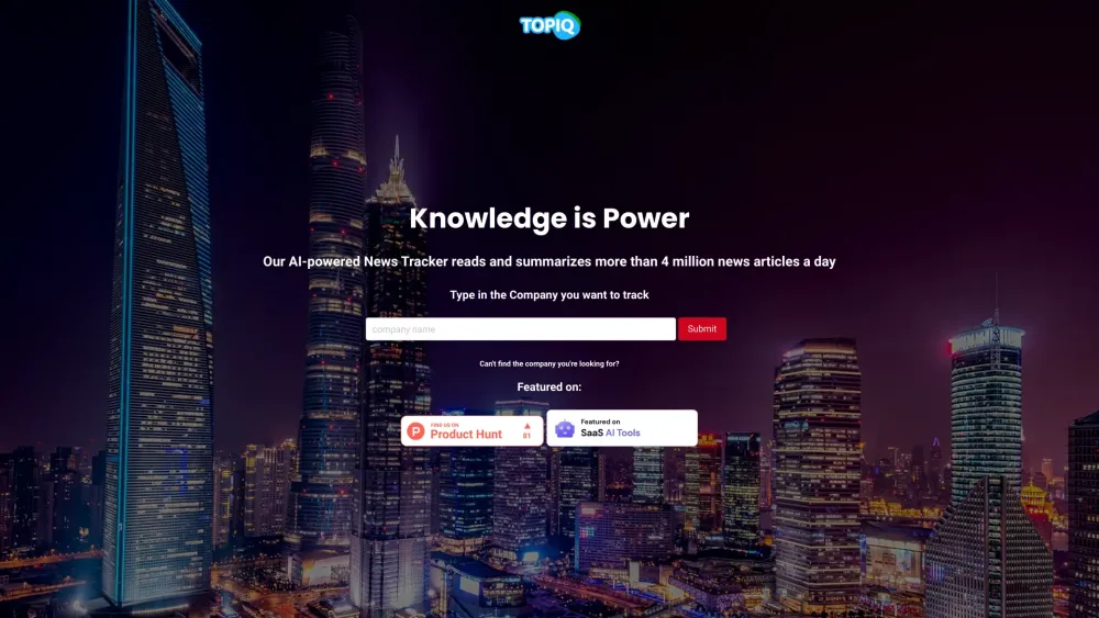 TOPIQ Website screenshot