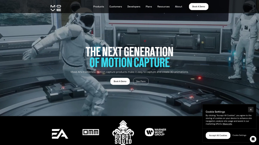 Move AI Website screenshot