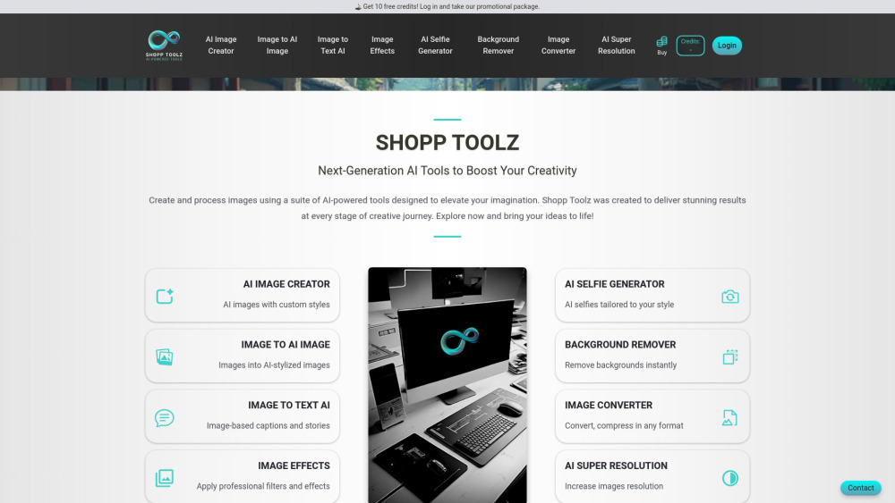 Shopp Toolz Website screenshot