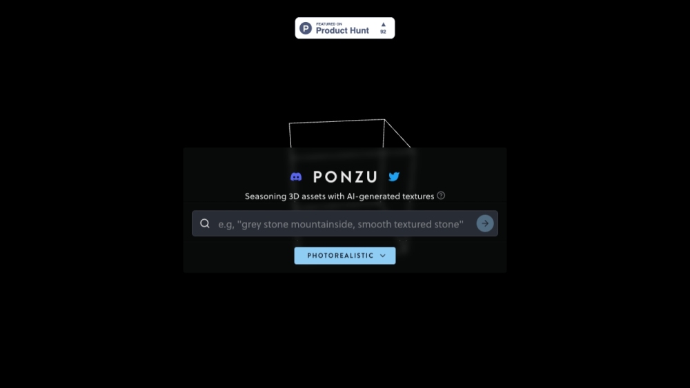 Ponzu Website screenshot