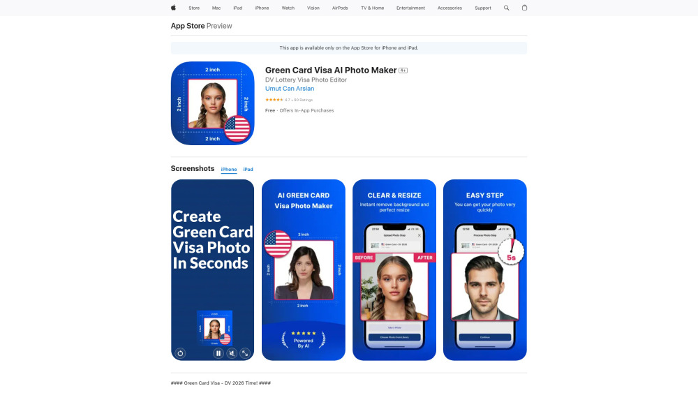 GreenCard Photo Maker