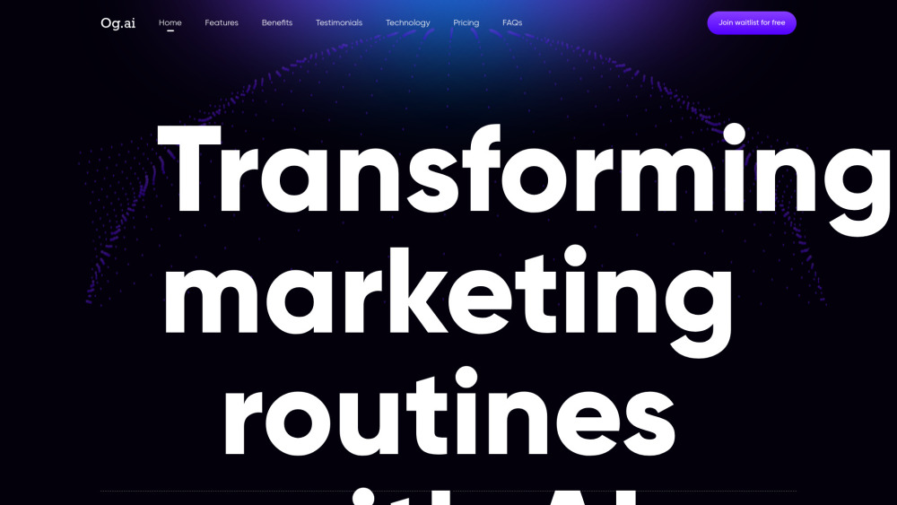 Og.ai Website screenshot