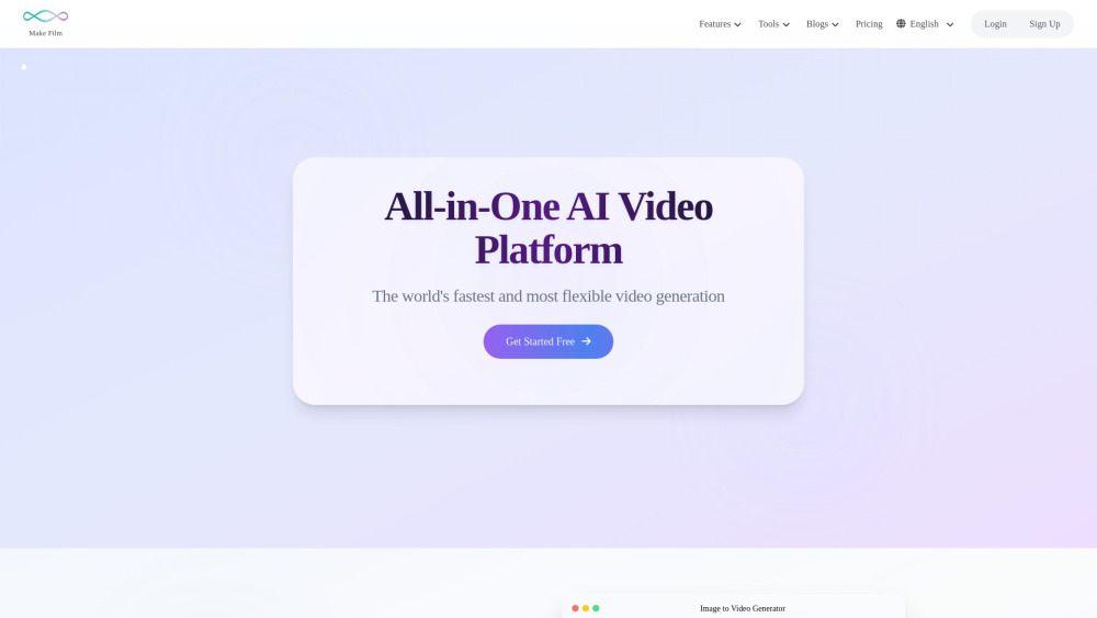 Makefilm Website screenshot