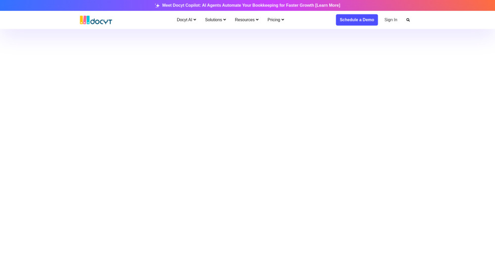 Docyt Website screenshot