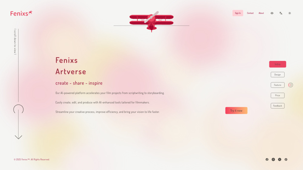 Fenixs Website screenshot