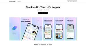 Stackie.AI - AI Life Logger & Journal Tracker Tool