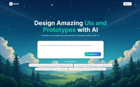 Bolt AI - Free AI Web Designer & App Builder Tool