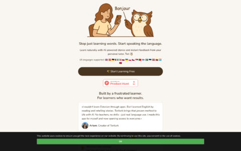 Toritark - AI Language Learning Through Stories