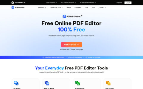 PDNob Online - Free AI-Powered PDF Tool | OCR & Convert