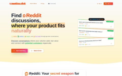 mention.click - AI Reddit Lead Generation Tool