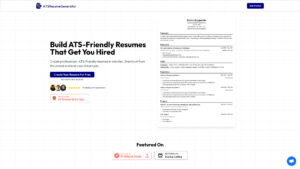 ATSResumeGenerator - AI Resume Builder for ATS Success