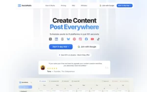 SocialRails - AI Social Media Scheduler for 9 Platforms