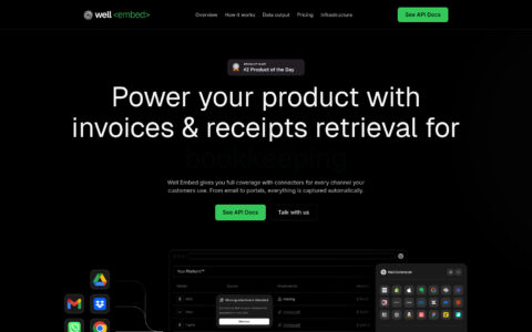 Well Embed - AI Invoice & Receipt API | Automate Data