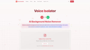 Voice Isolator - AI-Powered Vocal Separation Tool