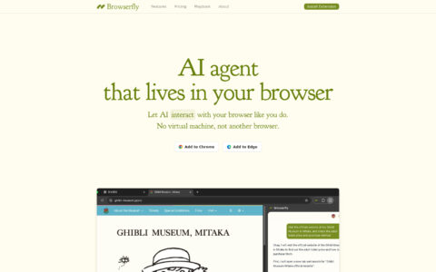 Browserfly - AI Browser Automation Agent Tool