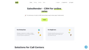 SalesRender CRM - AI-Powered Call Center & Sales Tool