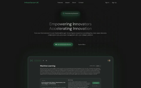 HorizonX - AI-Powered Research Platform & Workflow Tool