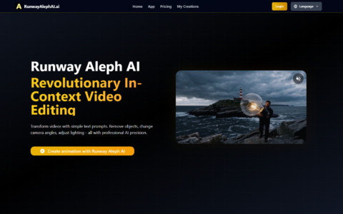 Runway Aleph AI - AI-Powered Video Editing Tool