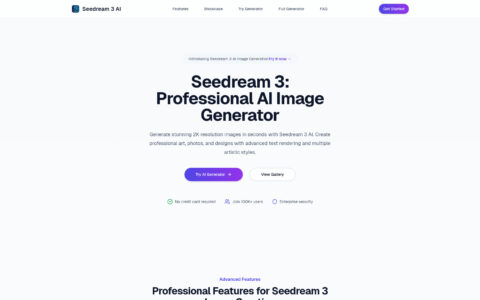 Seedream 3 - AI Image Generator | Free 2K Art Tool