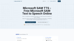 SAM TTS - Classic Windows XP Voice Synthesizer Online