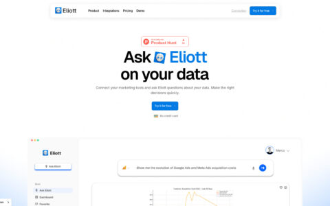 Eliott - AI-Powered Marketing Co-Pilot | Free Analytics Tool