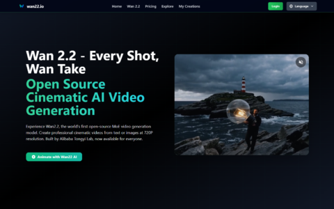 Wan 2.2 AI - Free Open-Source Video Generation Tool