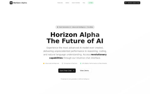 Horizon Alpha - Advanced AI Platform for Creators