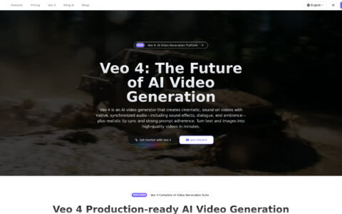 Veo 4 - AI Video Generator With Native Audio & Lip Sync