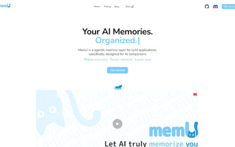memU - AI Memory Framework for Smart Companions