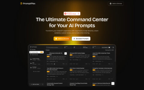 PromptPlex - AI Prompt Library & Workflow Manager