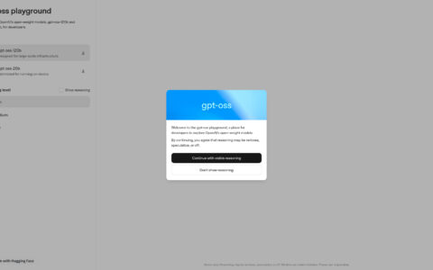 gpt-oss playground - OpenAI Open-Weight AI Models