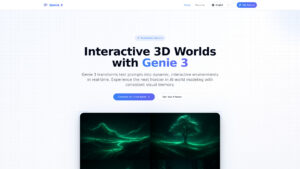 Genie 3 - AI-Powered 3D World & Video Generator