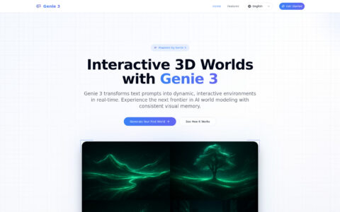 Genie 3 - AI-Powered 3D World & Video Generator