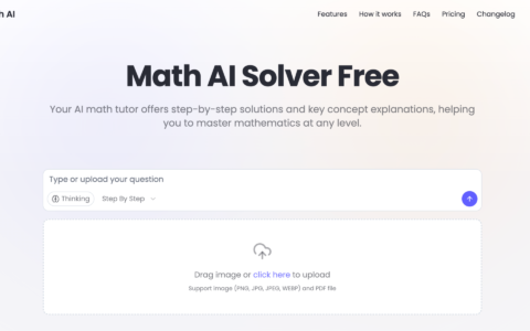 Math AI - AI-Powered Math Solver | Free Online Tool
