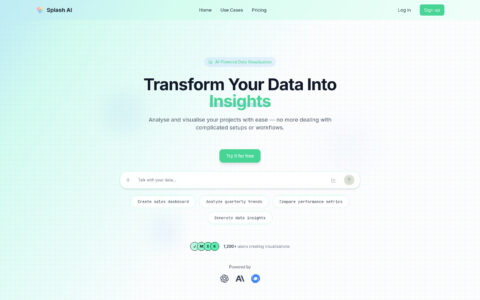 Splash AI - AI-Powered Data Analytics Tool