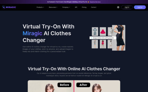Miragic Virtual Try-on Clothes - AI Fashion Tool