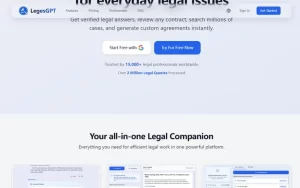 LegesGPT - AI Legal Assistant | Free Tool Online