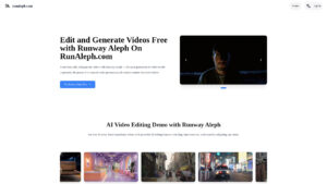 RunAleph - Free AI Video Editing with Runway Aleph