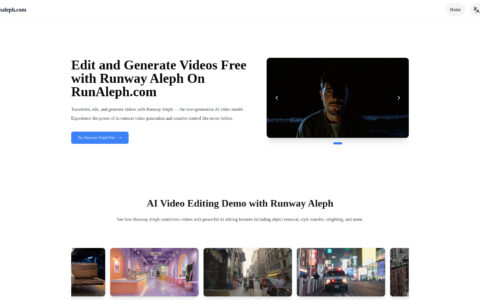 RunAleph - Free AI Video Editing with Runway Aleph