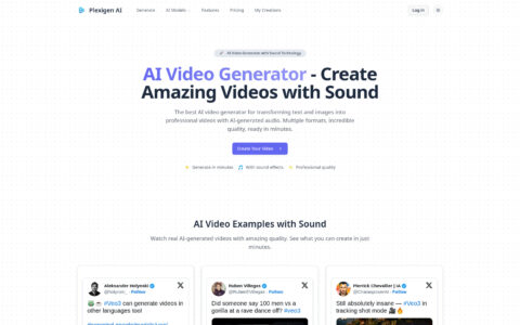Plexigen AI - AI Video Generator with Sound & Effects