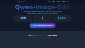 Qwen-Image-Edit - AI Image Editing Tool by Alibaba